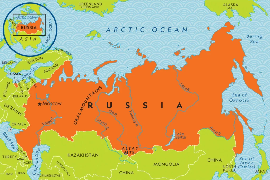 Russia Map 2023