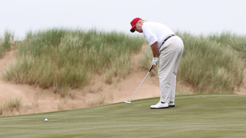 Donald Trump and golf