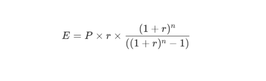 standard formula used for this calculation