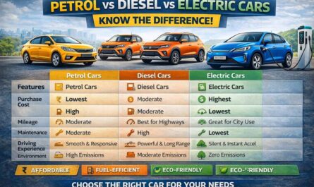 Difference between petrol, diesel, and electric cars